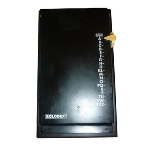 Vintage Rolodex Autodex Hercules A-100 Black Metal Telephone Index Made in USA